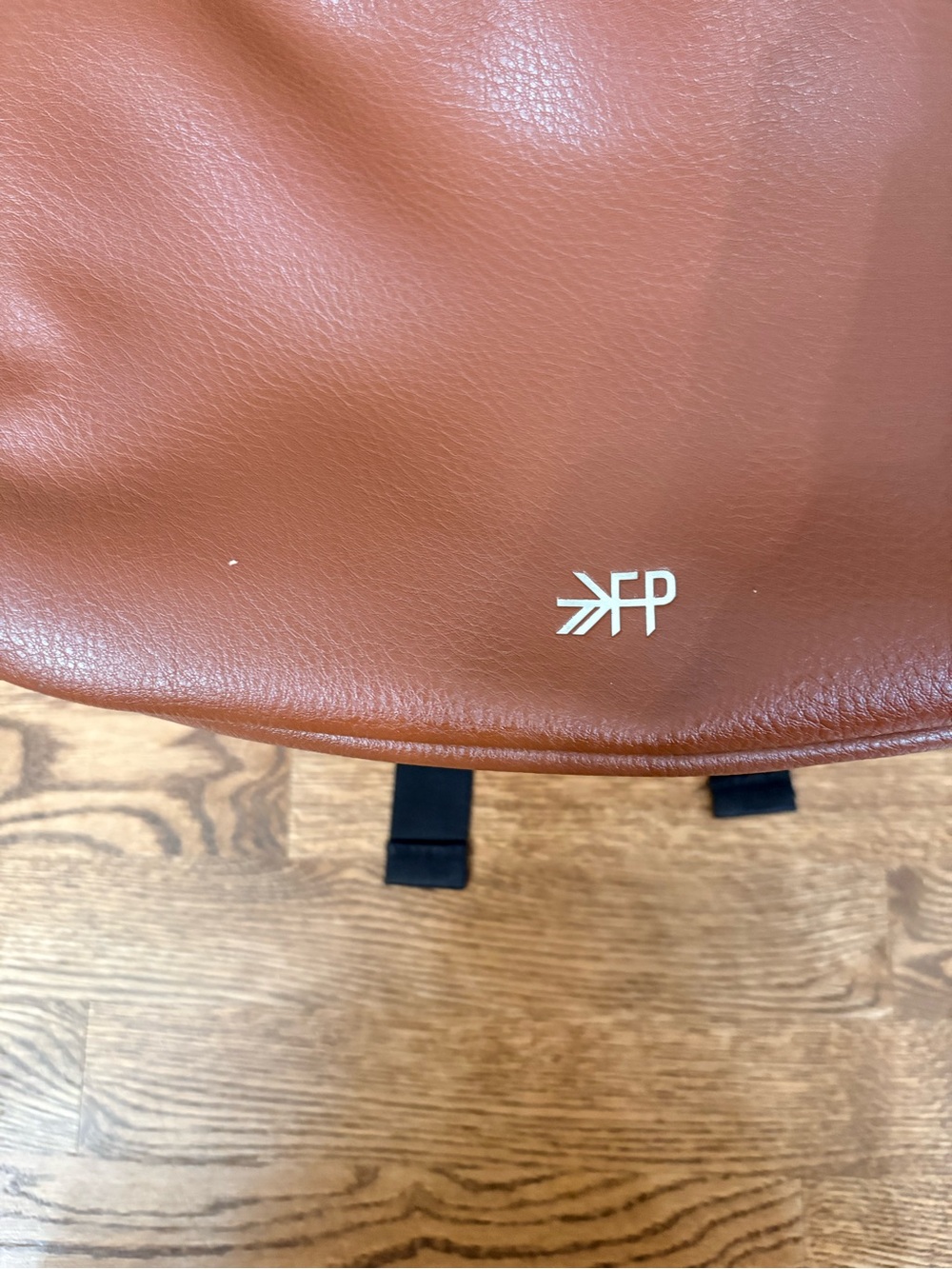 Freshly Picked Black Neoprene and Brown Vegan Leather Mom Travel Backpack - Picture 2 of 14